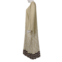 Cómodo vestido musulmán indonesio tradicional Abaya para mujer, ropa informal modesta para rezar para actividades diarias