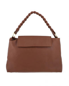 High Quality Women's Elegant Genuine Leather Orange Handbag weave handle Wholesale Custom Color logo OEM <b>Girls</b> <b>Crossbody</b> - Product Image 5