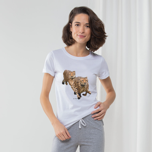 Conjunto de Pijama Largo de Invierno para Mujer Cheetah Brothers, Tejido de Spandex, Logotipo Personalizado, Suave y Transpirable, Talla XS, Suministro ODM, con Cordón Ajustable - Product Image 2