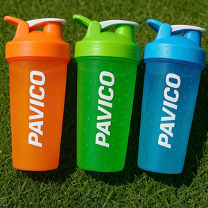 Shaker à protéines et gobelet à eau en plastique portable personnalisé avec logo, bouteille de shaker à protéines pour la salle de sport, fabrication au Vietnam - Product Image 1