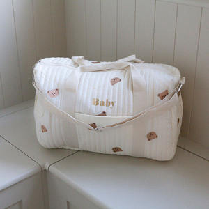 Lujo grande personalizado viaje mamá pañal hombro almacenamiento mamá pañal organizador algodón acolchado bebé <span class=keywords><strong>Hospital</strong></span> <span class=keywords><strong>bolsa</strong></span> - Product Image 5