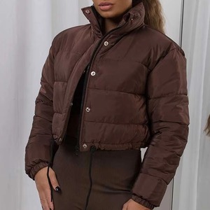 Nouvelle veste bomber courte pour femme, design personnalisé, haute qualité, avec tissu satiné respirant, finition de traitement - Product Image 1