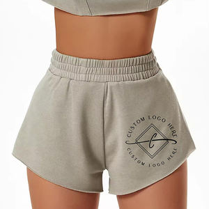 Vente en gros personnalisée Short oversize en éponge française 100% coton à motif Short de survêtement en mousse 3D à impression bouffante avec cordon de serrage - Product Image 6