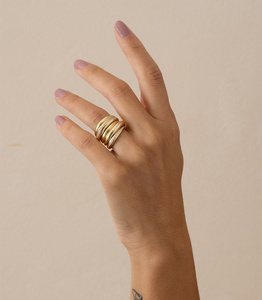 แหวนแต่งงานเพชรทรงกลมขนาด 1 มม. เพาะเลี้ยงในห้องปฏิบัติการ แหวนทองคำแท้ 10K แบบเรียงซ้อน แหวนหมั้นเรียบง่าย แหวนของขวัญวันครบรอบ - Product Image 2