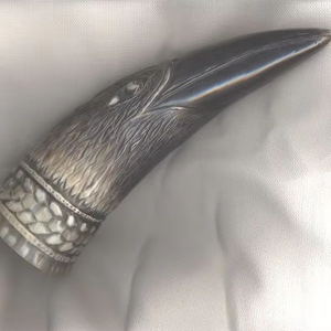 Corne à boire de VIKINGN de qualité supérieure corne véritable naturelle faite à la main corne à boire de Viking avec la meilleure qualité fabriquée par exportation depuis l'Inde - Product Image 1