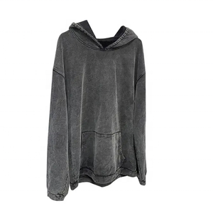 Pull unisexe de haute qualité sweat à capuche en molleton personnalisé sans soufre surdimensionné épaule tombante French Terry pour l'hiver - Product Image 2