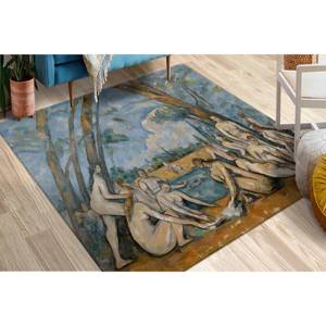 Tapis « Grands Baigneurs » de Cézanne : Reproduction d'art vintage, tapis antidérapant, tapis à poils doux - Product Image 3