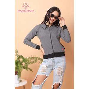 เสื้อสเวตเชิ้ตแขนยาวผ้าฝ้ายฟลีซสำหรับผู้หญิง Evolove แบบมีฮู้ด สำหรับฤดูหนาว ปักลายตัวอักษร 3 มิติ สไตล์สตรีทแวร์ มีซับใน ไซส์ XXL - Product Image 2