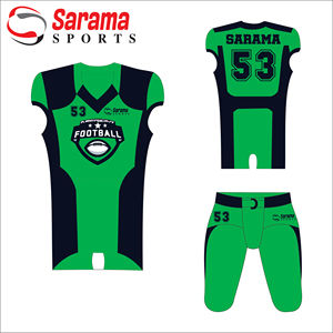 Uniforme de football américain personnalisé de qualité unique en gros/uniforme de football américain en polyester de l'équipe 100%, - Product Image 1