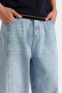 Nuevos Pantalones Vaqueros de Moda para Hombre, Jeans Delgados de Mezclilla Azul Claro, Estilo Urbano Deportivo, Suministro Directo de Fábrica - Product Image 5