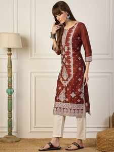 Most Demanded Handcrafted Women Office Wear Cotton <b>Kurtis</b> for Casual or Festive and Office Wear Available for Bulk Quantity - Product Image 2