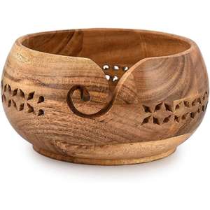 Most Selling Natural Finished Large Wooden Yarn <b>Bowl</b> for <b>Knitting</b> Use Available at Wholesale Price from Indian Exporter - Product Image 5