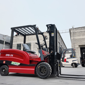 Forklift Listrik Berkualitas Tinggi dari Cina 3.5 Ton, Peralatan Penanganan Barang Gudang Bertenaga Baterai 72V, Ban Solid, Bersertifikasi CE ISO Baru - Product Image 2