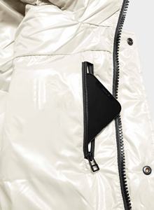 OEM Custom Front Men's Winter <b>Thin</b> Soft Shell 100% Nylon <b>Waterproof</b> Puffer <b>Jacket</b> 2025 High Visibility Yellow Zipper Fashionable - Product Image 3