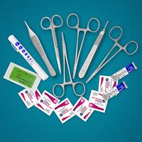 Ensemble de 20 instruments chirurgicaux en acier inoxydable - Pinces de dissection de classe I - Instruments chirurgicaux de base à action manuelle CE personnalisés