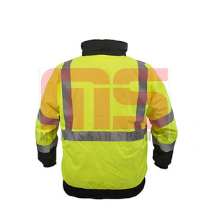 Chaqueta Bomber reflectante de alta calidad para hombre, impermeable, a prueba de viento, invierno, alta visibilidad, ropa de trabajo, ropa de seguridad para la construcción - Product Image 6