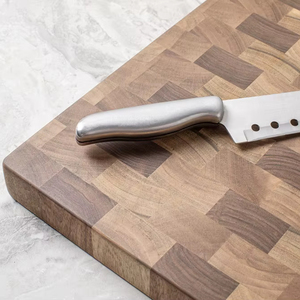 Planche à découper en noyer double face, bloc de boucher en grain bout, réversible, planche à découper européenne, sans danger pour les aliments - Product Image 1