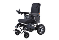 Fauteuil roulant électrique électronique en aluminium léger pliable automatiquement, fauteuil roulant électrique pour personnes âgées 60111-L128