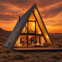 Maisonnette préfabriquée modulaire de luxe à deux niveaux, économique, avec chambre individuelle et chambre double, prête à l'emploi