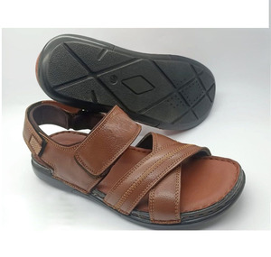 รองเท้าแตะกลางแจ้งหนังอเนกประสงค์สำหรับผู้ชายพร้อมตะขอและห่วงปิดง่ายสำหรับการผจญภัยในฤดูใบไม้ร่วงขายส่งโลโก้ OEM - Product Image 4