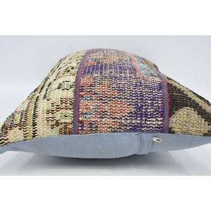 Tapete Decorativo Bohemio Multicolor de Lana Kantha de 16x24, Vintage, Bordado, con Estampado Floral, Tejido, Antideslizante y Ecológico - Product Image 5