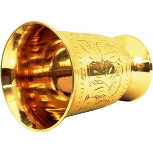 8.5 Ounce Brass Mint Julep Cup <b>Goblet</b> Tumbler Elegant 8.5 Ounce Capacity for Each Drink - Product Image 2