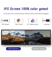 Écran publicitaire LCD 1000 Nits, écran barre extensible pour vitrine lumineuse, moniteur d'affichage numérique pour la vente au détail