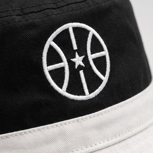 Sombrero de cubo personalizado con bloques de color, de sarga de algodón, con emblema bordado, estilo baloncesto y streetwear, venta al por mayor OEM - Product Image 4