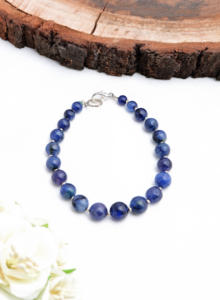 Cuentas Ovaladas Lisas de Iolita de 6 Pulgadas Naturales para la Elaboración de Joyería Fina, Pulsera de Piedras Preciosas - Product Image 3