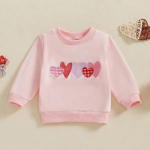 Nouveaux produits 2025 lettre impression enfants coton Polyester vêtements sweats - Product Image 4