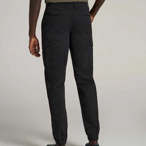 Joggers de carga de algodón orgánico para hombre, pantalones de verano sostenibles con patrón sólido, Pantalones chinos ecológicos con bolsillos - Product Image 3