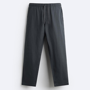 Pantalones Casuales de Estar por Casa con Cintura Elástica, Calidad Superior, Moda en Tendencia, Ropa de Dormir Ecológica, Transpirable, de Lino y Lona - Product Image 2