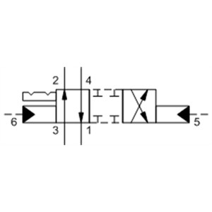 Vanne directionnelle Sun Hydraulics 4 voies, 2 positions, pilotée par commande, à détente, DCFDXCN - Product Image 1
