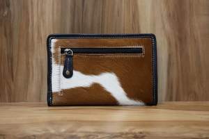 Handcrafted Western Cowhide Hair-On Leather Clutch Hair on Leather Clutch Stylish Leather <b>Wallets</b> Unique <b>for</b> <b>Women</b> - Product Image 2