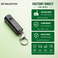 Porte-clés magnétique, mini format, LED lumineuse, USB-C, 3 modes, IP64