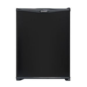 Minibar d'hôtel Orbita 220V avec porte en verre noir avec prise européenne - Product Image 3