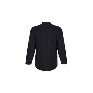 Blusa de Punto a Rayas con Cuello Redondo para Mujer, Estilo Coreano Vintage para Oficina - Product Image 3