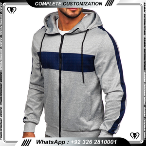 Sudaderas con capucha de invierno para hombre con logotipo personalizado y bordado, gran tamaño, cremallera completa, patrón impreso en 3D, suministro de ropa ODM - Product Image 4