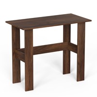 Table d'étude et d'ordinateur portable en bois d'ingénierie Efflino pour la maison ou le bureau Bureau WFH avec rangement pour livres et affichage de décoration