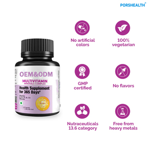 Suplemento <span class=keywords><strong>Complejo</strong></span> de Minerales y Multivitaminas de Marca Privada, Fórmula Personalizada OEM/ODM, Apoyo <span class=keywords><strong>para</strong></span> Energía, <span class=keywords><strong>Nervios</strong></span>, Cabello y Uñas - Product Image 2