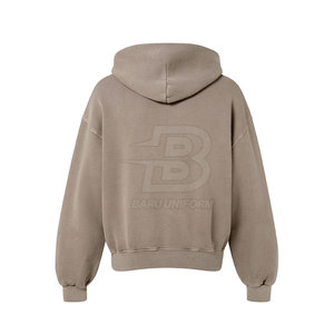 Service OEM, vente en gros, meilleurs designs, sweats à capuche d'hiver à fermeture éclair, de haute qualité, respirants, légers, couleur et logo personnalisés - Product Image 2