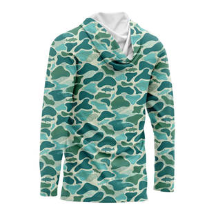 Impression par sublimation de haute qualité UPF 50 sweat à capuche de pêche à manches longues séchage rapide sweats à capuche de pêche légers personnalisés - Product Image 3