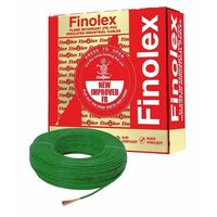 Fil Finolex Gold PVC 1,5 mm² multibrins ignifuge avec conducteur en cuivre 1100V, 90 m, jaune, pour alimentations électriques industrielles