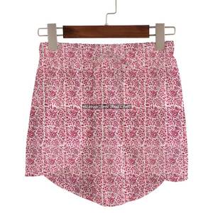 Shorts taille haute à imprimé floral pour femme – Nouveauté tendance, coupe ample et décontractée, idéal pour la maison – Short d'été à motifs imprimés pour femme - Product Image 2