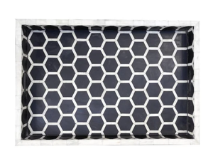 Bandeja de servicio con incrustaciones de hueso puro Premium multiusos, mesa de comedor, bandeja de servicio decorativa para el hogar, Hotel y restaurante, suministros calientes - Product Image 2