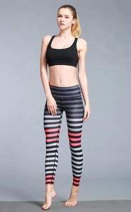 Pantalon de Yoga d'entraînement de sport taille haute personnalisé pour femmes collants de Fitness de gymnastique doux Leggings à séchage rapide Style décontracté en gros - Product Image 6