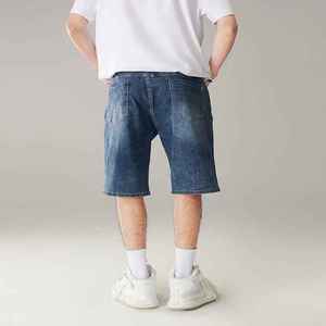 กางเกงขาสั้นผ้ายีนส์ระบายอากาศได้ดีสำหรับเด็กผู้ชายกางเกงยีนส์ขาสั้นสำหรับผู้ชาย - Product Image 3