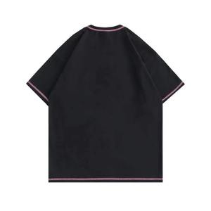 Streetwear graphique en coton épais de haute qualité T-shirt imprimé bouffant en mousse personnalisé 3D pour hommes surdimensionné T-shirt T-shirt pour hommes - Product Image 4