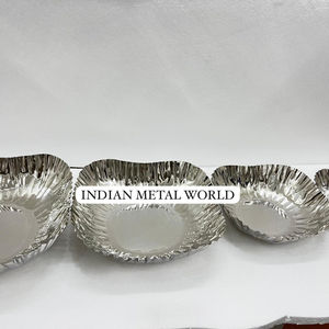 Bol à chocolat décoratif créatif en acier inoxydable martelé à la main finition argent poli cuisine et décoration intérieure vaisselle article cadeau - Product Image 5