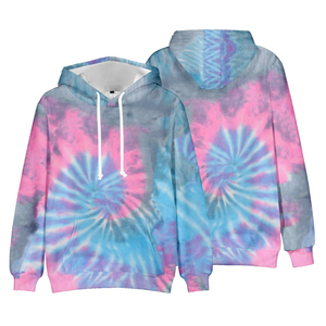 Personalizable 100% algodón polar Tie-Dye Hoodie Unisex cómodo colorido venta al por mayor OEM fabricación Unisex ropa cómoda - Product Image 1